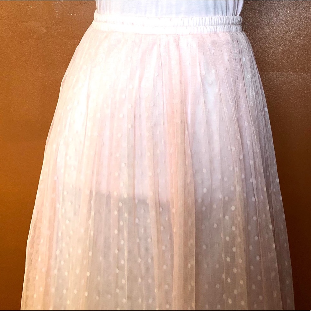 Pink Polka dot skirt